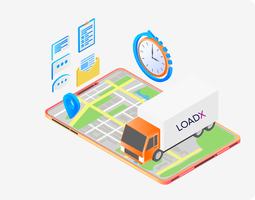 Truck and Map
